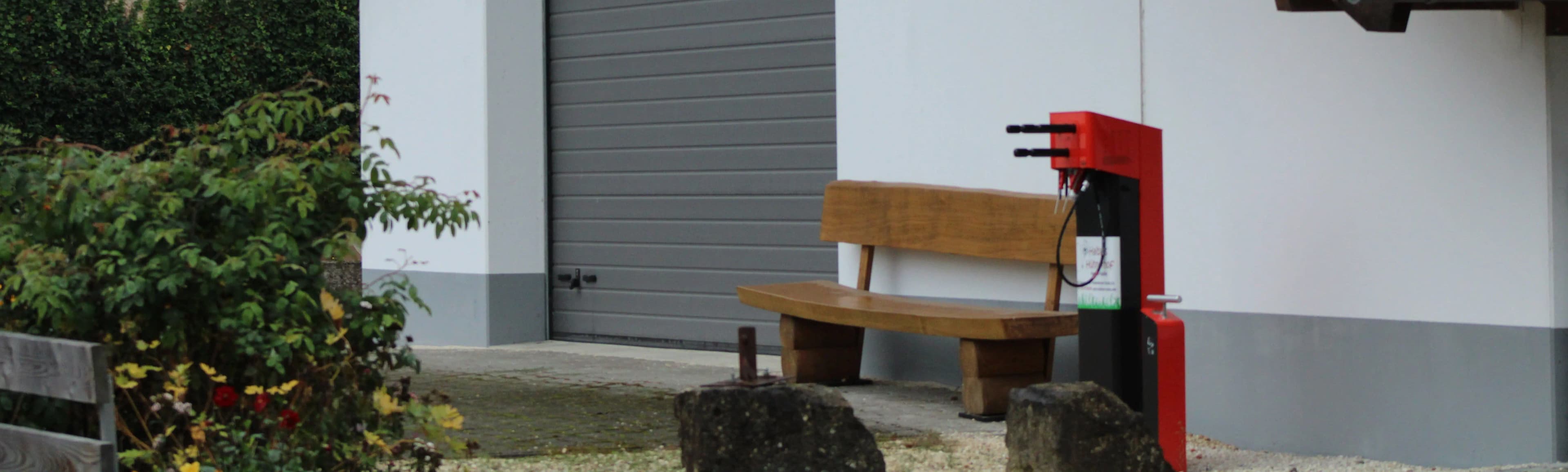 Unsere Fahrradstation direkt am Hof